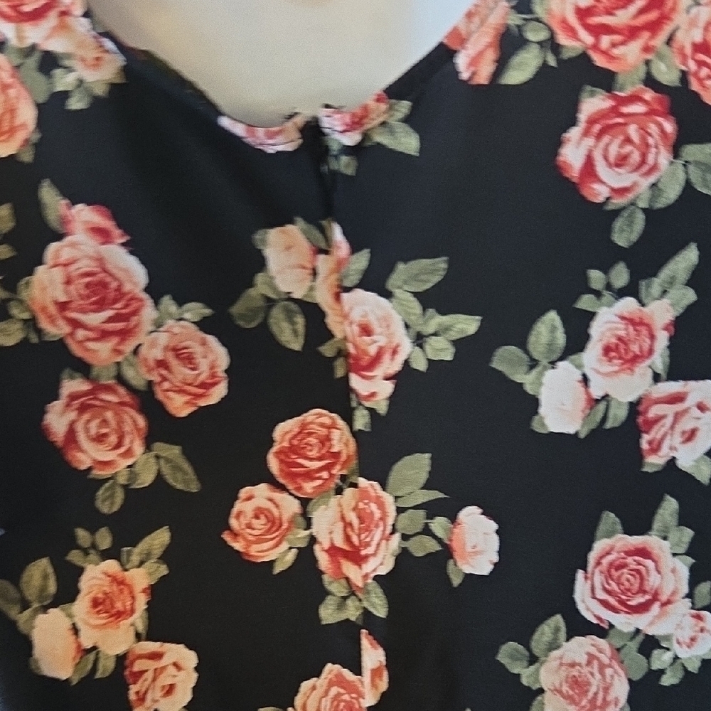 Forever 21 Black Floral Jumpsuit - Picture 3 of 5